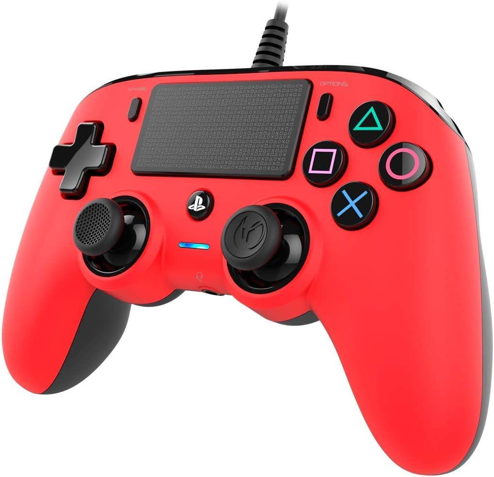 Nacon Wired Compact Controller (Red) (PS4)