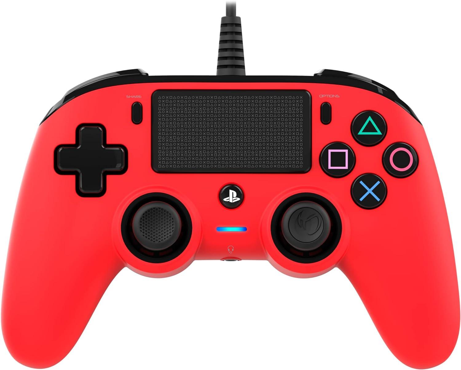 Nacon Wired Compact Controller (Red) (PS4)