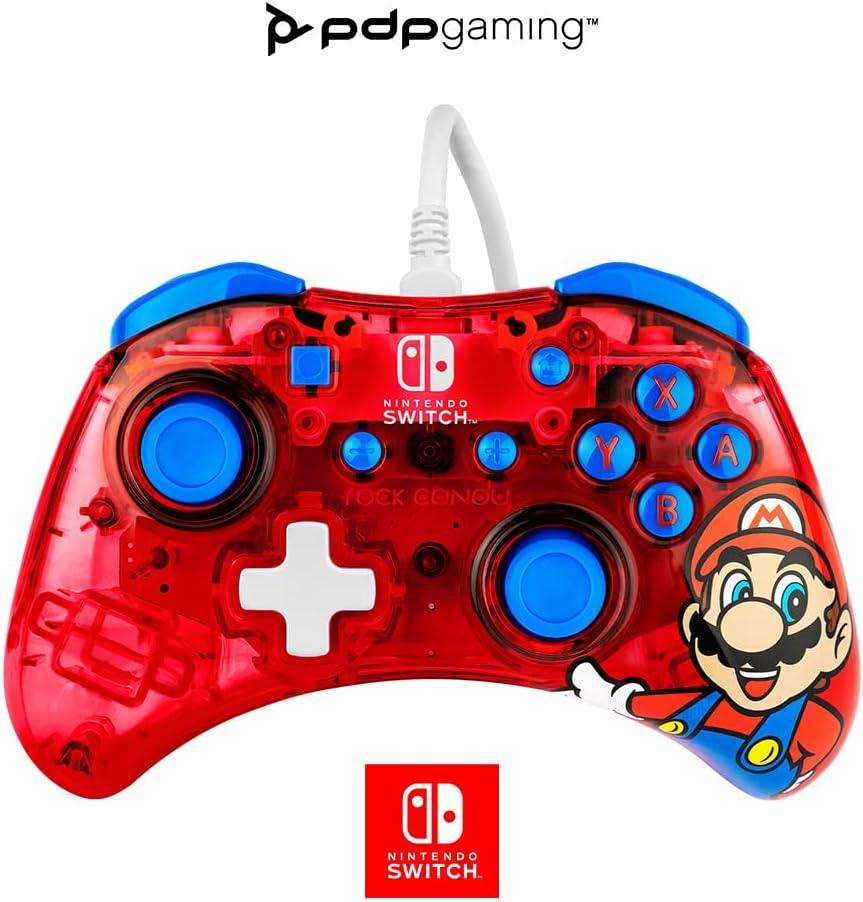 PDP Rock Candy Nintendo Switch Wired Controller - Mario