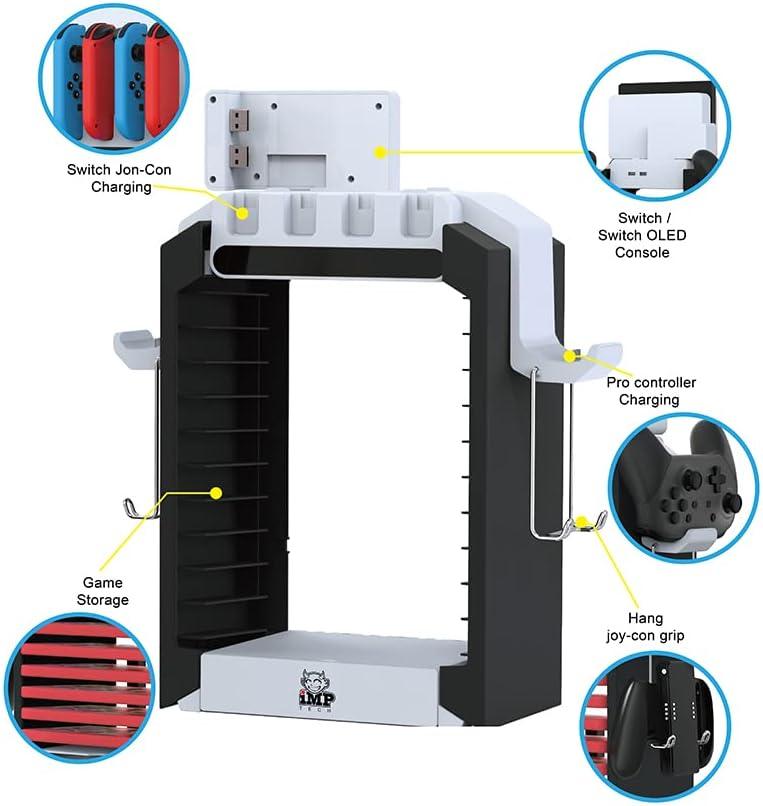 iMP Tech DLX Multi-Function Console Charging Media Stand (Nintendo Switch)